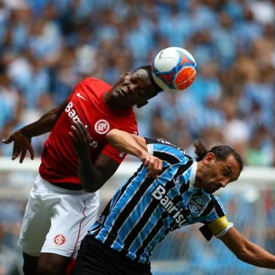  

PORTO ALEGRE, RS, BRASIL, 30-03-2014:Campeonato Gaúcho - primeiro jogo da final (Gre-Nal 400), Grêmio x Inter na Arena (Foto:Mauro Vieira/Agência RBS)