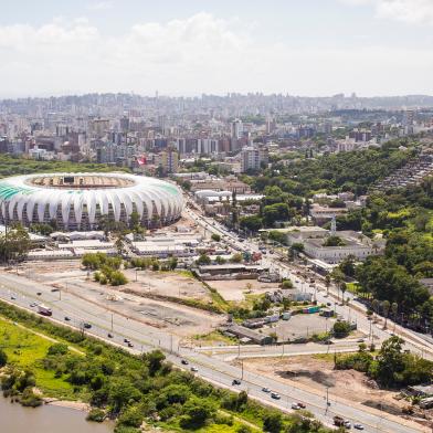 beira-rio aérea estruturas temporárias rdgol