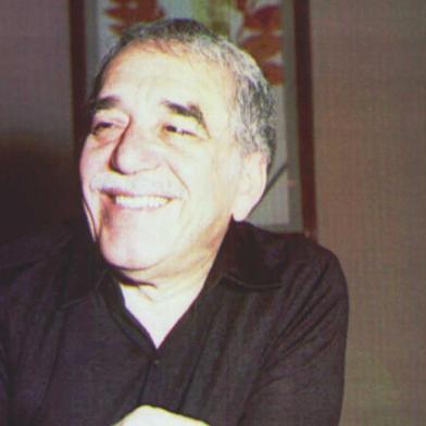 O escritor e jornalista clombiano Gabriel García Márquez .
#PÁGINA: 1
#PASTA: 024602
 Fotógrafo: NÃO CONSTA