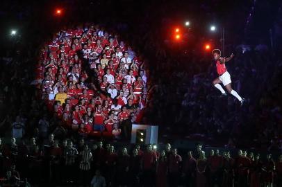 PORTO ALEGRE, RS: Festa de inauguração do Estádio Beira-Rio, na Capital.