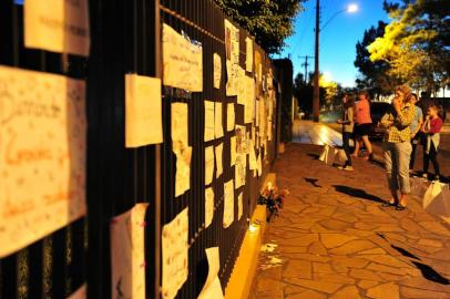  

Três Passos, RS , BRASIL , 16-04-2014 - Morte de Bernardo Uglione Boldrini, 11 anos, conhecido como Bê,comove cidade de Três Passos.(Foto : CARLOS MACEDO/ Agencia RBS )