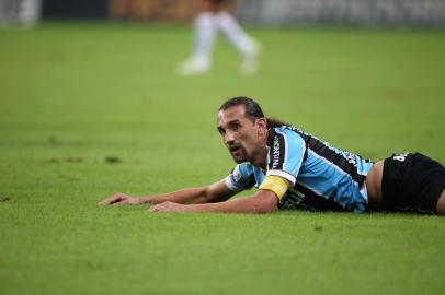  

PORTO ALEGRE - RS , BRASIL , 30-04-2014 - LIBERTADORES - Oitavas de Final, Grêmio x San Lorenzo na Arena.(FOTO:MAURO VIEIRA/AGÊNCIA RBS)