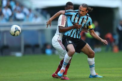  

PORTO ALEGRE, RS, BRASIL ¿ 18-05-2014 ¿ Clássico de tricolores pelo Campeonato Brasileiro 2014. Jogo na Arena Grêmio e Fluminense (FOTO: DIEGO VARA/AGÊNCIA RBS, ESPORTE)