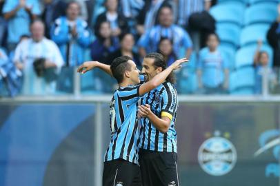  

PORTO ALEGRE, RS, BRASIL ¿ 18-05-2014 ¿ Clássico de tricolores pelo Campeonato Brasileiro 2014. Jogo na Arena Grêmio e Fluminense (FOTO: DIEGO VARA/AGÊNCIA RBS, ESPORTE)