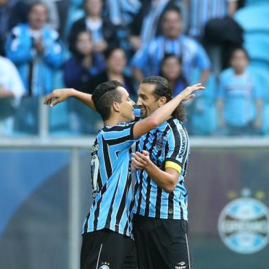  

PORTO ALEGRE, RS, BRASIL ¿ 18-05-2014 ¿ Clássico de tricolores pelo Campeonato Brasileiro 2014. Jogo na Arena Grêmio e Fluminense (FOTO: DIEGO VARA/AGÊNCIA RBS, ESPORTE)