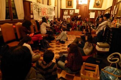  

Ocupação dos estudantes de Direito na Faculdade de Direito da UFRGS.