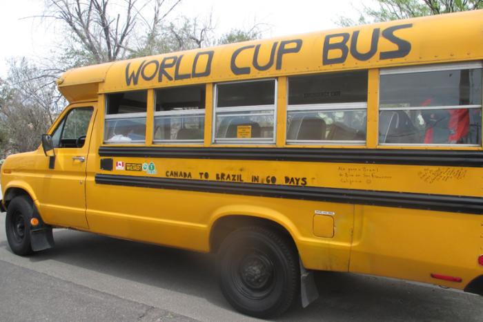 World Cup Bus: ônibus escolar trará 15 passageiros para assistir