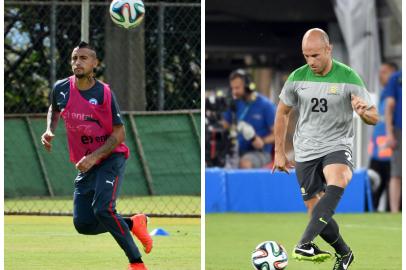 montagem, chile, austrália, vidal, bresciano, 12/06/2014