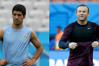 USO EXCLUSIVO GAÚCHA - suárez, rooney, uruguai, inglaterra, copa do mundo, rdgol