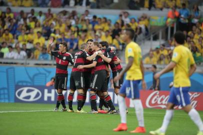  

BELO HORIZONTE, MINAS GERAIS, BRASIL - 08-07-2014 - A Seleção Brasileira enfrenta a Alemanha no estádio Mineirão, para definir uma vaga na final da Copa do Mundo. (FOTO: JEFFERSON BOTEGA/AGÊNCIA RBS)