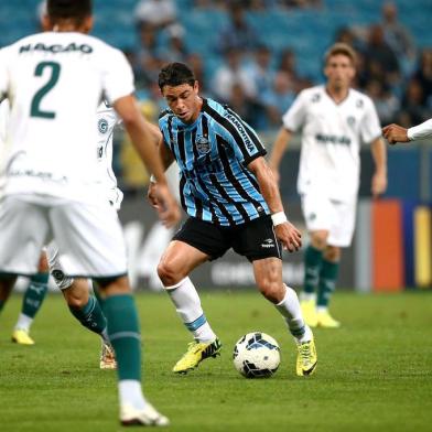  

PORTO ALEGRE , RS , BRASIL , 16- 07- 2014 - Campeonato Brasileiro, 10ª Rodada - Grêmio x Goiás na Arena do Grêmio.(FOTO:FÉLIX ZUCCO/ AGENCIA RBS )
Jogador Giuliano
Indexador: Felix Zucco