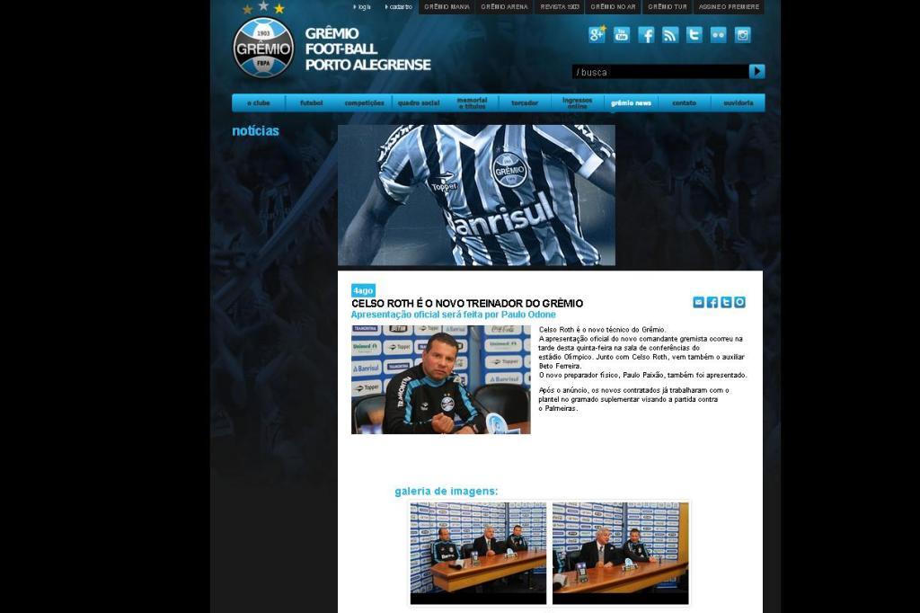 Reprodução/Grêmio.net