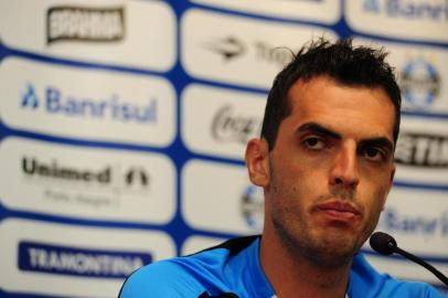  

PORTO ALEGRE,RS,BRASIL,03-02-2014-entrevista jogador do gremio Rhodolfo ( FOTO : FERNANDO GOMES / AGENCIA RBS / ESPORTE )