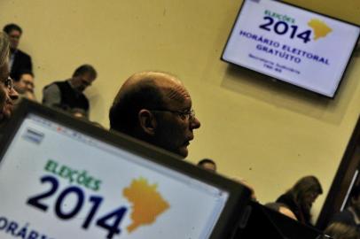  

PORTO ALEGRE, RS, BRASIL - 06-08-2014 - Tribunal Regional Eleitoral. Sorteio para os programas de TV nas Eleições 2014 (FOTO: LAURO ALVES/AGÊNCIA RBS)