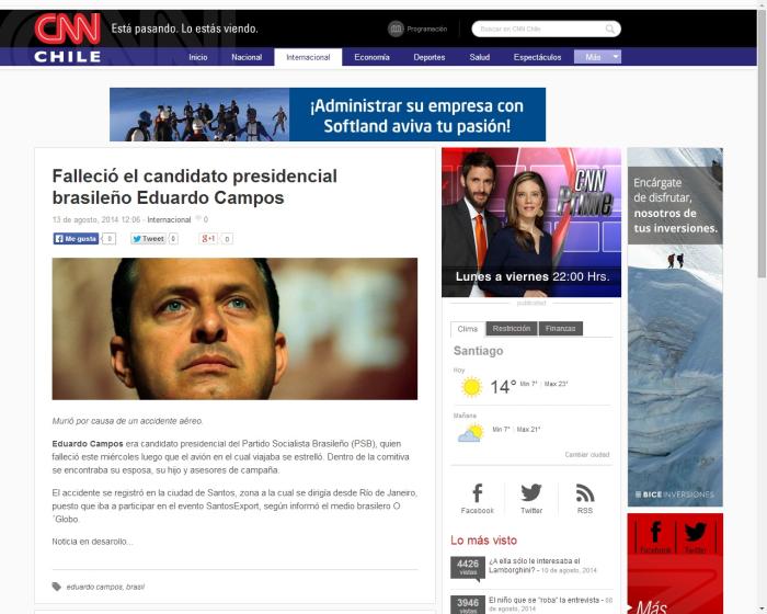 Reprodução / CNN Chile