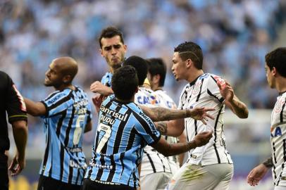  PORTO ALEGRE, RS, BRASIL ¿ 24-08-2014 ¿ Brasileirão 17ª Rodada. Grêmio recebe o Corinthians na Arena Porto alegrense (FOTO: BRUNO ALENCASTRO/AGÊNCIA RBS)