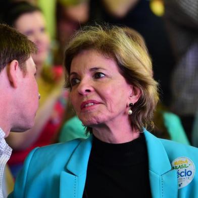 PORTO ALEGRE-RS-BRASIL- 02/08/2014-  Caminhada e comício dos candidatos Aécio Neves (PSDB) e Ana Amélia Lemos (PP). Ex governadora Yeda Crusius.  FOTO FERNANDO GOMES/ZERO HORA.