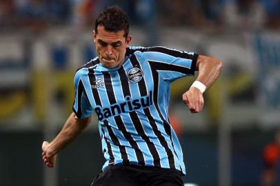  PORTO ALEGRE , RS , BRASIL , 16- 07- 2014 - Campeonato Brasileiro, 10ª Rodada - Grêmio x Goiás na Arena do Grêmio.(FOTO:FÉLIX ZUCCO/ AGENCIA RBS )Jogador RhodolfoIndexador: Felix Zucco