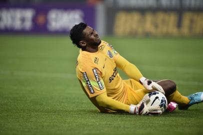  

PORTO ALEGRE, RS, BRASIL, 18-09-2014:Campeonato Brasileiro - 22ª Rodada, Grêmio x Santos na Arena.(RICARDO DUARTE/AgênciaRBS).
Goleiro Aranha