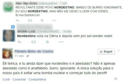 zol - montagem - twitter - nordestinos - preconceito - discriminação - eleições 2014 - política - notícias - 28102014