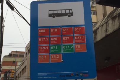 placas - linhas - paradas de ônibus - rdgol - 30/10/2014