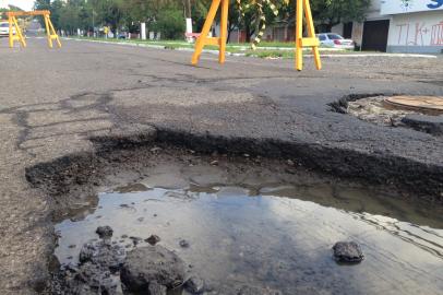 rdgol - buraco na Avenida Borges de Medeiros em Santa Maria