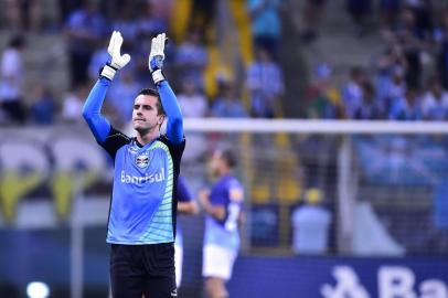  PORTO ALEGRE, RS, BRASIL - 20-11-2014 - Campeonato Brasileiro - 35ª Rodada, Grêmio x Cruzeiro na Arena.(FOTO: RICARDO DUARTE/AGÊNCIA RBS)Goleiro Marcelo Grohe