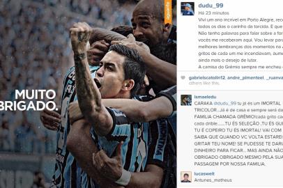 Dudu, Grêmio, Instagram, RDGOL