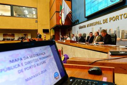 Lançamento do Mapa da Segurança Pública e Direitos Humanos de Porto Alegre, na Câmara de Vereadores.