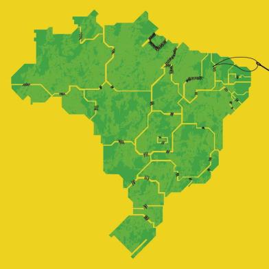 Ilustração para a capa do PrOA sobre Pacto Federativo.