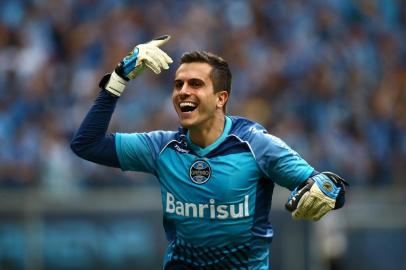  PORTO ALEGRE, RS, BRASIL, 09-11-2014: Grêmio e Inter se enfrentam pelo GRE-NAL 403, na Arena do Grêmio, pela 33ª rodada do Brasileirão.(FOTO:MAURO VIEIRA/AGÊNCIA RBS) Goleiro Marcelo Grohe