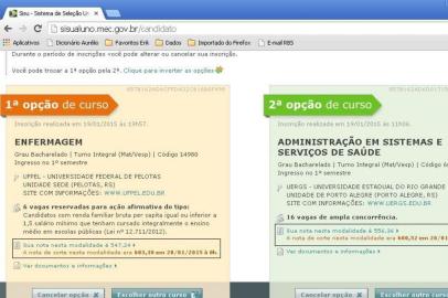 Identificação da nota de corte no sisu 2015