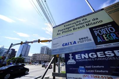  PORTO ALEGRE , RS , BRASIL , 28-01-2015- OBRAS DO VIADUTO DA PLINIO BRASIL MILANO, QUE NÃO INICIOU AINDA  ( FOTO : RONALDO BERNARDI / AGENCIA RBS )  (FOTO : RONALDO BERNARDI / AGENCIA RBS )