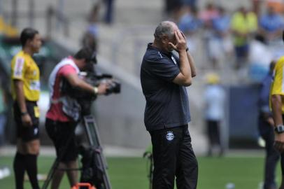  PORTO ALEGRE, RS, BRASIL, 14-02-2015 :Campeonato Gaúcho 2015, Grêmio x Veranópolis no estádio da Arena do Grêmio.Técnico Felipão.(Foto: RICARDO DUARTE/Agência RBS)