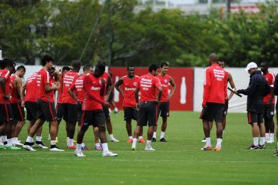  PORTO ALEGRE , RS , BRASIL , 20-02-2015 - Inter faz penúltimo treino antes de encarar o São Paulo-RG (FOTO:MARCELO OLIVEIRA/AGENCIA RBS)