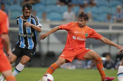  PORTO ALEGRE,RS, BRASIL, 23-02-2015 - Campeonato Gaúcho 2015- 7ª Rodada, Grêmio x Juventude na Arena do Grêmio.(Foto:RICARDO DUARTE/Agência RBS)Jogador Douglas (E)