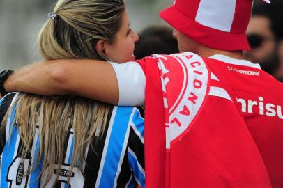  PORTO ALEGRE, RS, BRASIL, 01-03-2015 - Campeonato Gaúcho 2015 - 8ª Rodada,  Internacional x Grêmio no Estádio Beira-Rio.(Foto:Ricardo Duarte/Agência RBS)Torcida mista