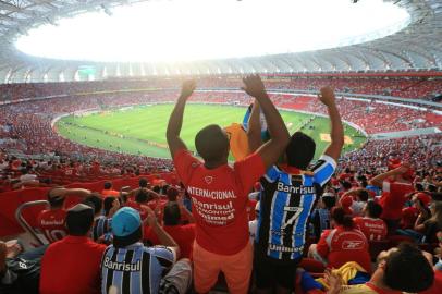  PORTO ALEGRE, RS, BRASIL, 01-03-2015 - Campeonato Gaúcho 2015 - 8ª Rodada,  Internacional x Grêmio no Estádio Beira-Rio.(Foto:Jefferson Botega/Agência RBS)