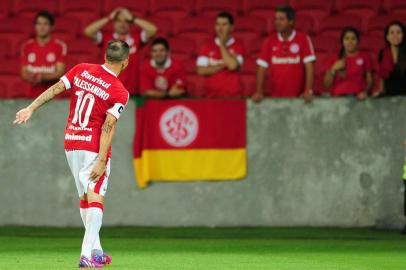  PORTO ALEGRE, RS, BRASIL, 04-03-2015 - Libertadores - 3ª Rodada, Internacional x Emelec no estádio Beira-rio.(Foto:Diego Vara/Agência RBS)Jogador D'Alessandro