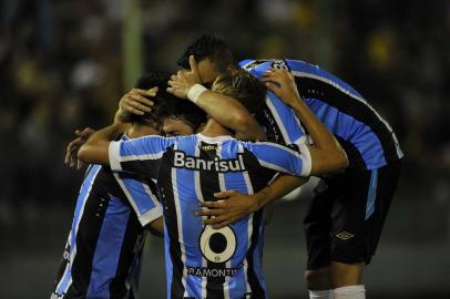  ERECHIM,RS,BRASIL, 11-03-2015 - Campeonato Gaúcho 2015 - 10ª Rodada, Ypiranga x Grêmio no estádio Colosso da Lagoa.(FOTO:MATEUS BRUXEL/ AGÊNCIA RBSJogador Giuliano abre o placar, Ypiranga 0x1 Grêmio