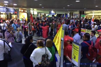 protesto, terceirização, salgado filho, rdgol