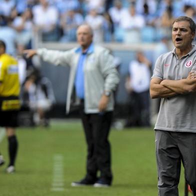  PORTO ALEGRE, RS, BRASIL, 26-04-2015 : Gre-Nal de número 405, primeira partida da final do Campeonato Gaúcho 2015, entre Grêmio e Internacional, na Arena.  (Foto: Mateus Bruxel/Agência RBS, Editoria Esportes)Indexador: DIEGO VARA