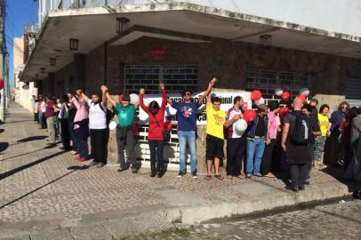 Protesto professores Casa do Estudante