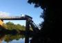 Ponte cai em Jaguari, na Região Central do Estado