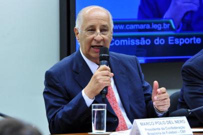  Audiência pública sobre as denúncias de corrupção envolvendo a FIFA e a CBF. Presidente da Confederação Brasileira de Futebol (CBF), Marco Polo Del Nero Data: 09/06/2015 (Foto: Alex Ferreira/Câmara dos Deputados)Indexador: GUSTAVO LIMA