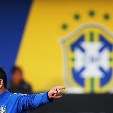 VIAMÃO, RS, BRASIL, 11-06-2015 - Treino da Seleção Brasileira no hotel Vila Ventura.(Foto:FÉLIX ZUCCO/Agência RBS)Técnico Dunga