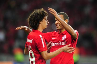  PORTO ALEGRE, RS, BRASIL - Inter enfrenta o Santos no estádio Beira-Rio, partida válida pela 9ª rodada do Brasileirão (FOTO: FERNANDO GOMES/AGÊNCIA RBS)