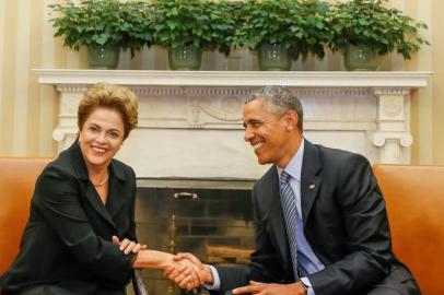 Dilma durante reunião de trabalho com o presidente dos Estados Unidos da América, Barack Obama, rdgol