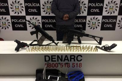 rdgol - apreensão - armas - fuzil - canoas - polícia civil