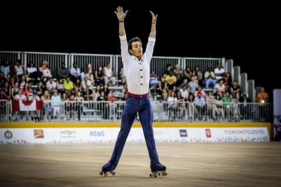 PATINAÇÃO ARTÍSTICA - PAN AMERICANO DE TORONTO 2015 -  12/07/2015CAN - PATINAÇÃO ARTÍSTICA / JOGOS PAN AMERICANOS 2015 / TORONTO - ESPORTES - O brasileiro Marcel Sturmer  em sua apresentação na final da Patinação Artística durante os jogos Pan Americanos que acontece de 10 a 26 de julho na cidade de Toronto no Canada. 12/07/2015 - Foto: THIAGO BERNARDES/FRAME/FRAME/ESTADÃO CONTEÚDOEditoria: ESPORTESLocal: TORONTOIndexador: THIAGO BERNARDESFonte: FRAMEFotógrafo: FRAME